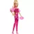 Mattel Barbie Deluxe Style baba pink fényes ruhában