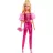 Mattel Barbie Deluxe Style baba pink fényes ruhában