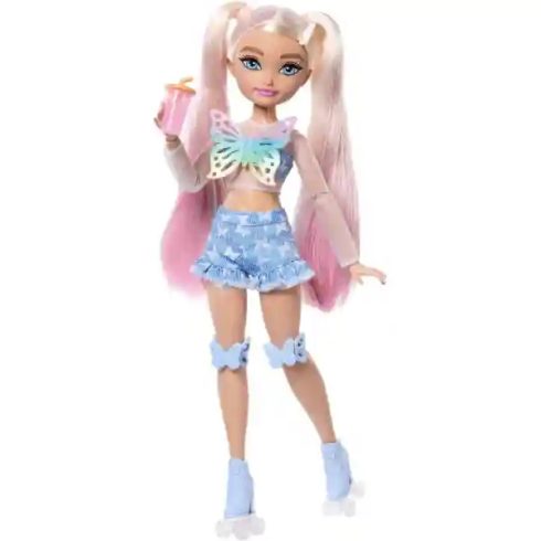 Mattel Barbie Dream Besties Malibu hajlékony görkoris divatbaba