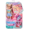 Mattel Barbie Dream Besties Malibu hajlékony görkoris divatbaba