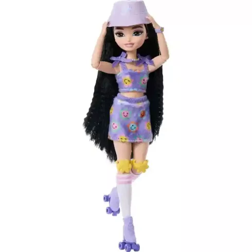 Mattel Barbie Dream Besties Renee hajlékony görkoris divatbaba