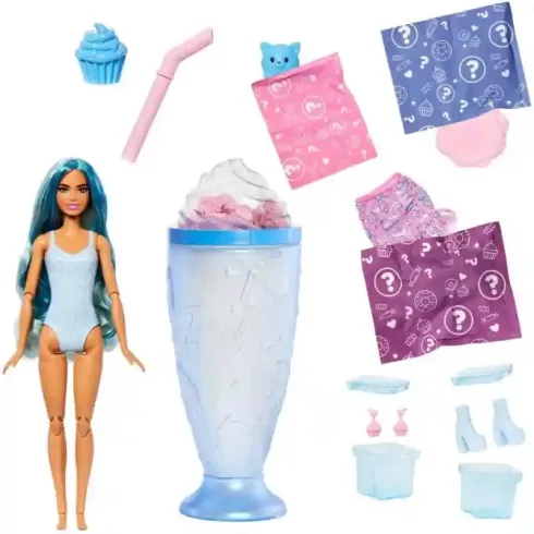 Mattel Barbie Pop Reveal illatos baba kék hajjal