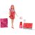 Mattel Barbie Glam Party Unboxed meglepetés baba - Piros ruhában
