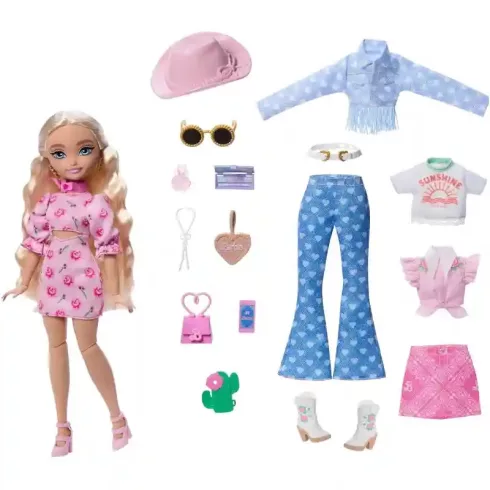 Mattel Barbie Dream Besties Malibu baba fesztiváli ruhákkal és kiegészítőkkel