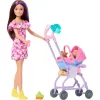 Mattel Barbie Skipper bébiszitter baba babakocsival