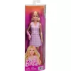 Mattel Barbie gipszelt kezű baba kockás ruhában