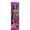 Mattel Barbie Fashionistas baba virágmintás lila ruhában