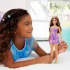 Mattel Barbie Fashionistas baba virágmintás lila ruhában