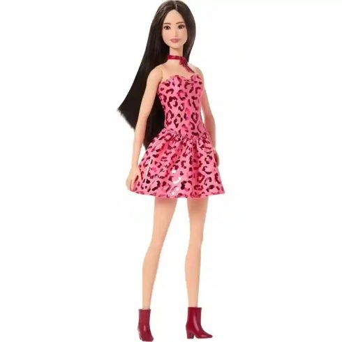 Mattel Barbie Fashionistas baba leopárdmintás ruhában