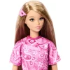 Mattel Barbie Style baba rózsaszín paisley mintás ruhában