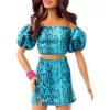 Mattel Barbie Style baba türkizkék ruhában