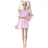   Mattel Barbie Deluxe Style baba csíkos mintás rózsaszín farmerruhában