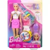 Mattel Barbie baba szivárványos hajú fodrász baba kiegészítőkkel