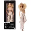 Mattel Barbie Basics Signature Model Collector divatbaba 07 arany mintás fehér nadrágban