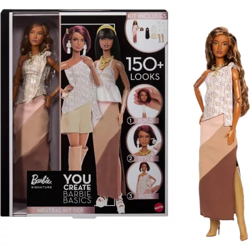 Mattel Barbie Basics Signature You Create – Neutral Kit 001 divatbaba készlet