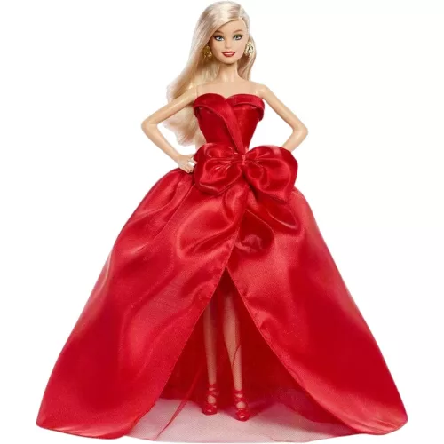 Mattel Barbie Signature 2026 Holiday Barbie ünnepi baba piros estélyi ruhában