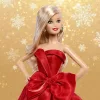 Mattel Barbie Signature 2026 Holiday Barbie ünnepi baba piros estélyi ruhában