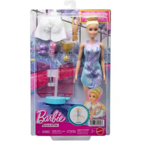 Mattel Barbie jégtáncos baba kiegészítőkkel