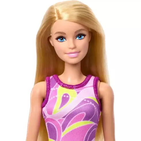 Mattel Barbie retro divatbaba lila ruhában