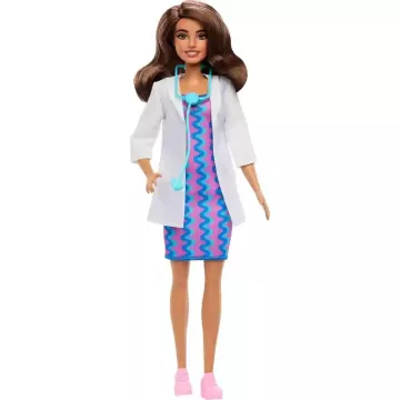 Mattel Barbie orvos karrierbaba sztetoszkóppal