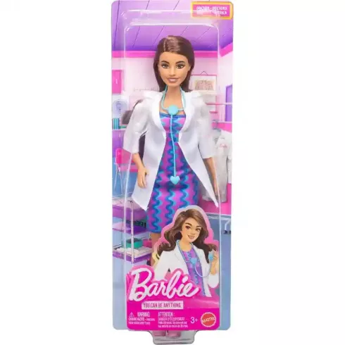 Mattel Barbie orvos karrierbaba sztetoszkóppal