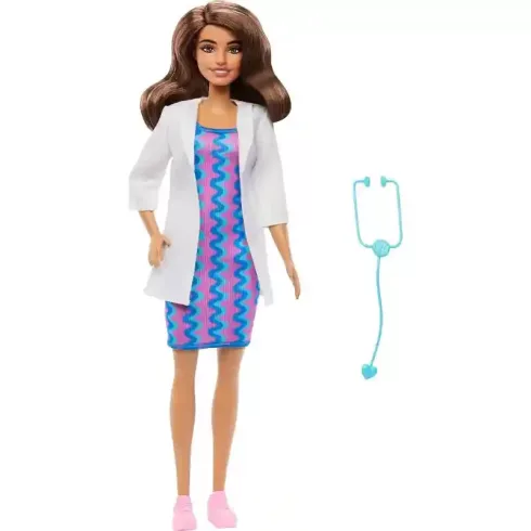 Mattel Barbie orvos karrierbaba sztetoszkóppal