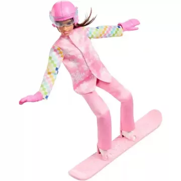 Mattel Barbie snowboardos baba kiegészítőkkel