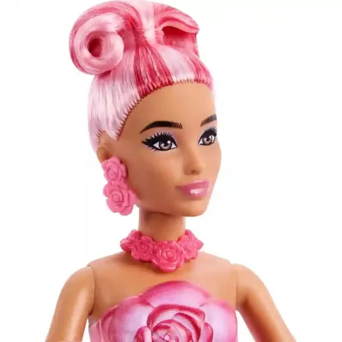 Mattel Barbie Petal Pop virágvarázs illatos baba - Rózsa