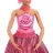 Mattel Barbie Petal Pop virágvarázs illatos baba - Rózsa