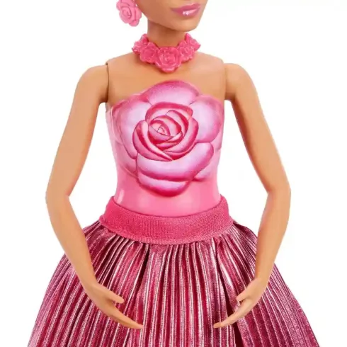 Mattel Barbie Petal Pop virágvarázs illatos baba - Rózsa