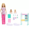 Mattel Barbie gyerekorvos baba iker babákkal