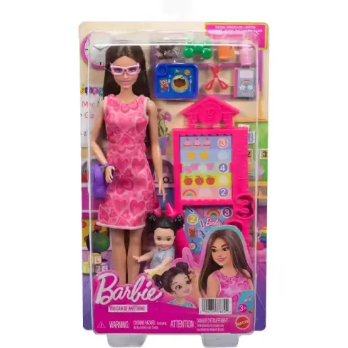 Mattel Barbie tanárnő baba játékszett