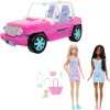 Mattel Barbie rózsaszín terepjáró babákkal