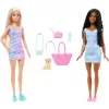 Mattel Barbie rózsaszín terepjáró babákkal