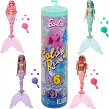 Mattel Barbie Color Reveal meglepetés baba - Sellő sorozat