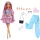 Mattel Barbie Deluxe Style baba metálrózsaszín ruhában