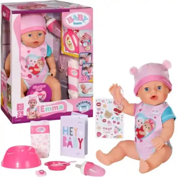   Zapf Creation Baby Born Emma 10 funkciós interaktív játékbaba 43 cm