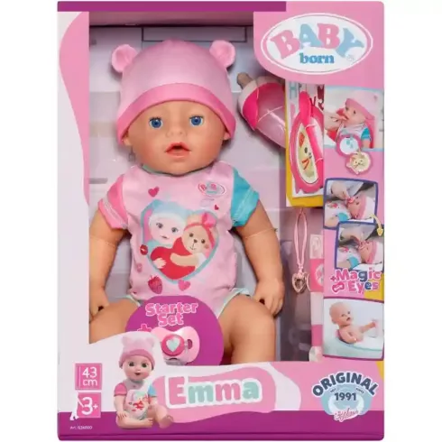 Zapf Creation Baby Born Emma 10 funkciós interaktív játékbaba 43 cm