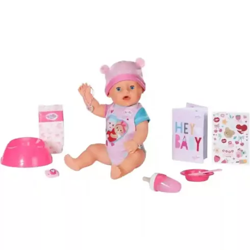 Zapf Creation Baby Born Emma 10 funkciós interaktív játékbaba 43 cm