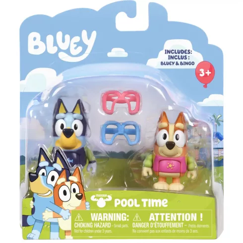 Bluey - Strandolás Bluey és Bingo figurákkal