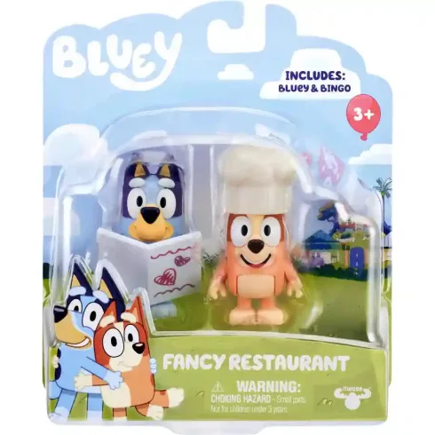 Bluey - Étterem Bluey és Bingo figurákkal