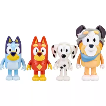 Bluey - Bluey, Rozsdás, Chloe és Calypso figurák