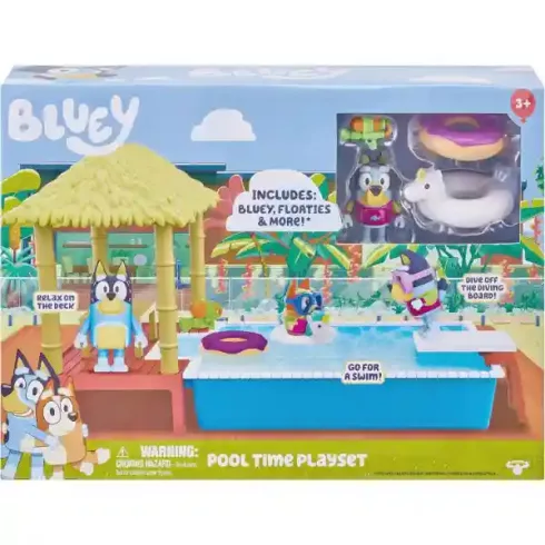 Bluey - Medencés szett Bluey figurával