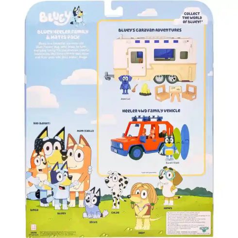 Bluey - Bluey családja és barátai 8db-os figuraszett
