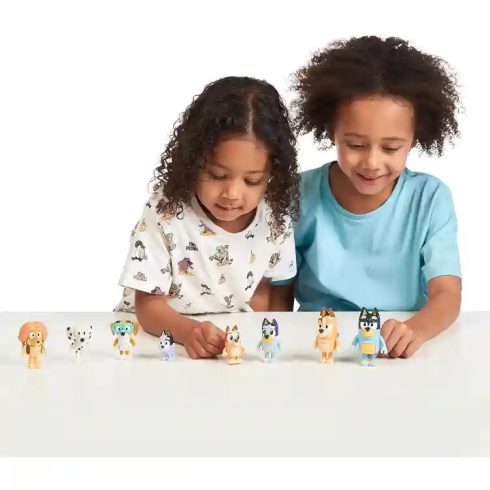Bluey - Bluey családja és barátai 8db-os figuraszett