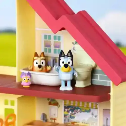 Bluey - Interaktív családi ház figurákkal, fénnyel és hanggal (csomagolássérült-új)