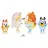   Bluey - Esküvő 4db-os figuraszett, Bluey, Bingo, Folti, Trixi