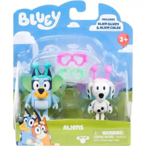 Bluey - Bluey és Kloé földönkívüli figurák