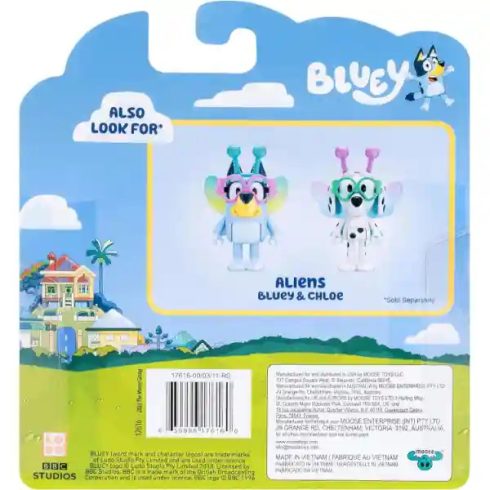 Bluey - Bluey és Kloé földönkívüli figurák