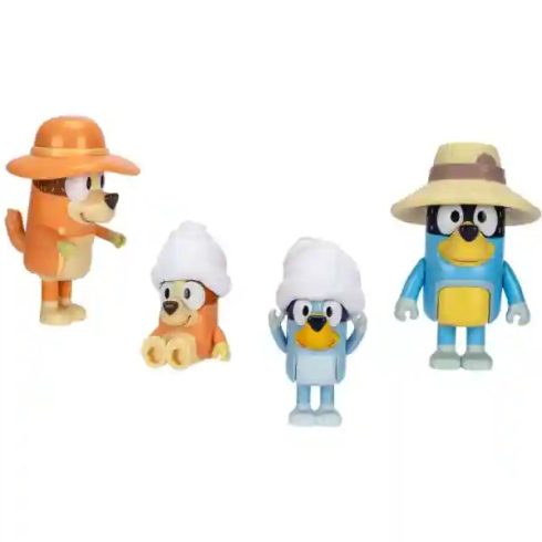 Bluey - Bluey, Bingo, Csibész és Szimat figurák családi nyaralása